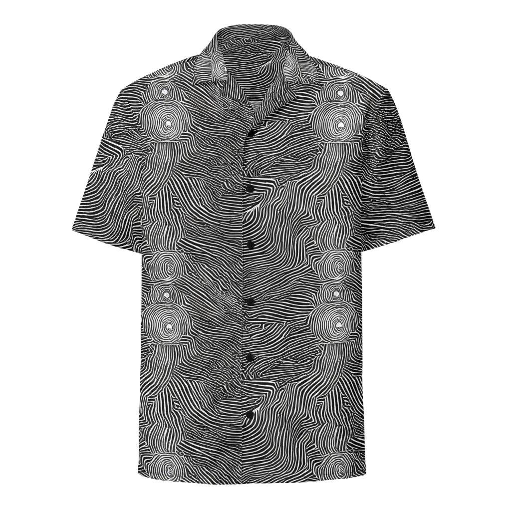 Blacktop Ripples on Button Shirt — Front