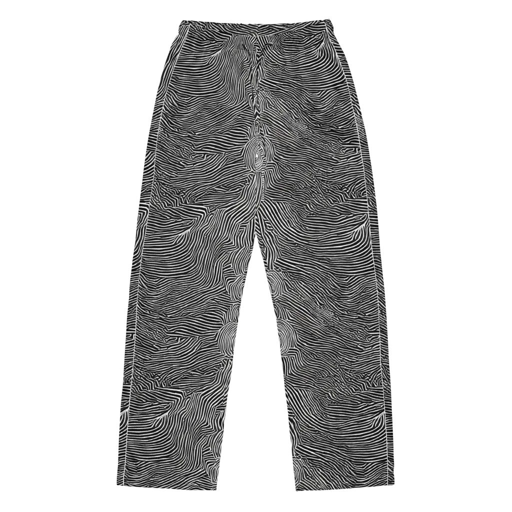 Blacktop Ripples on Women's Pajama Pants — Front