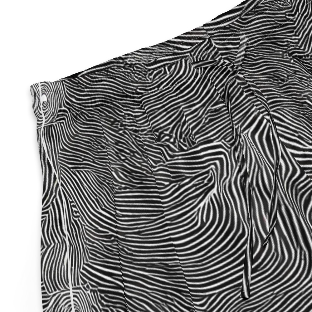 Blacktop Ripples on Women's Pajama Shorts — Product details