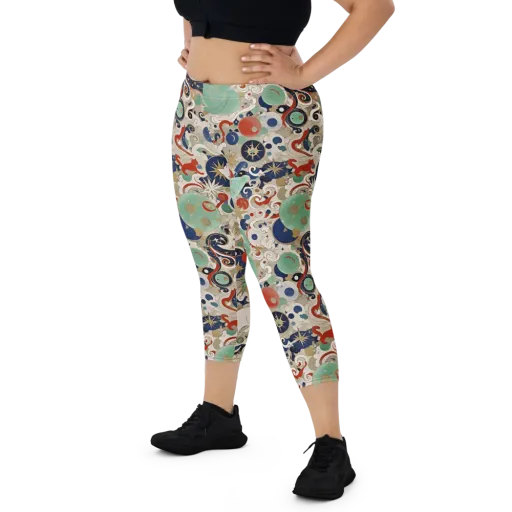 Astral Whiskers on a Capri Leggings