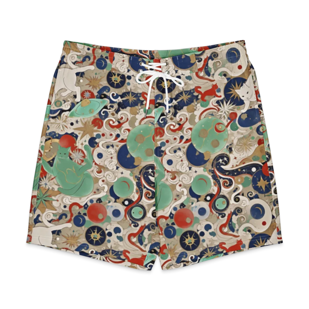 Astral Whiskers on Men's Board Shorts — Front
