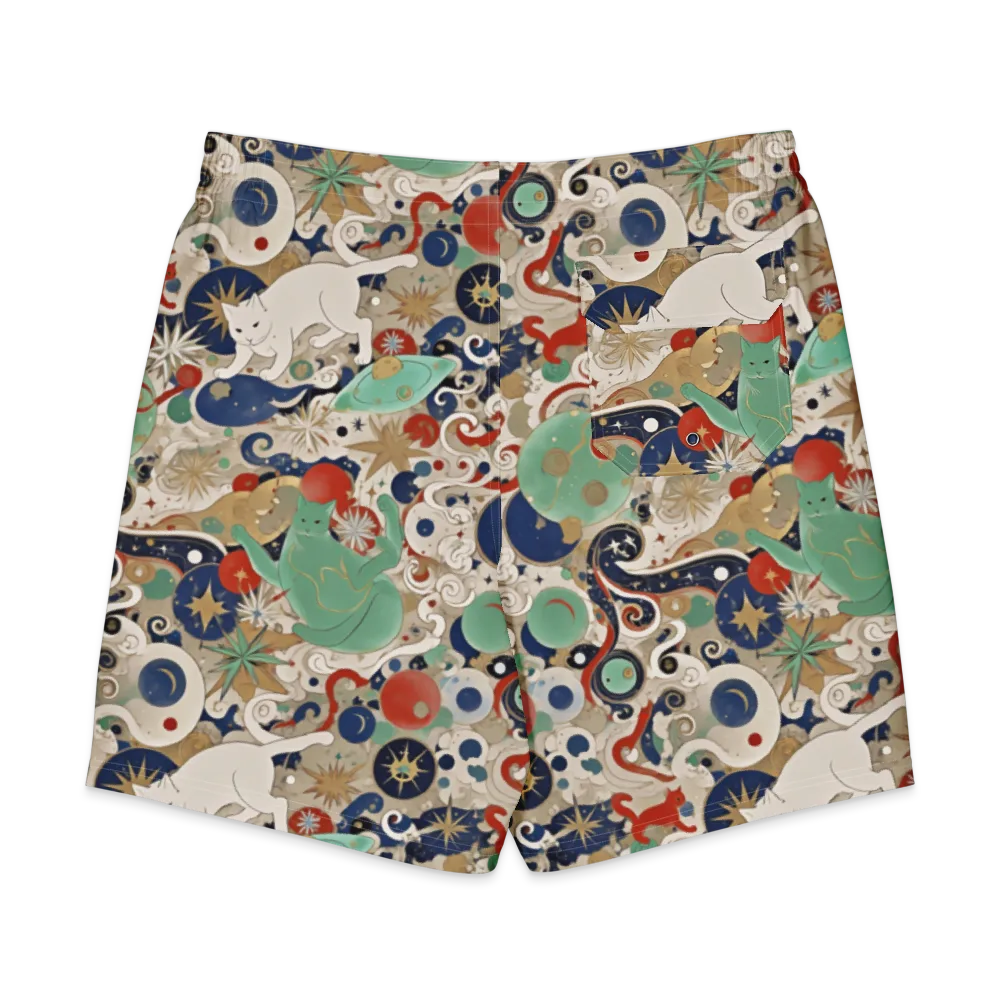 Astral Whiskers on Men's Board Shorts — Back