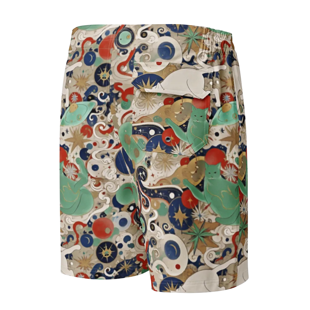 Astral Whiskers on Men's Board Shorts — Back