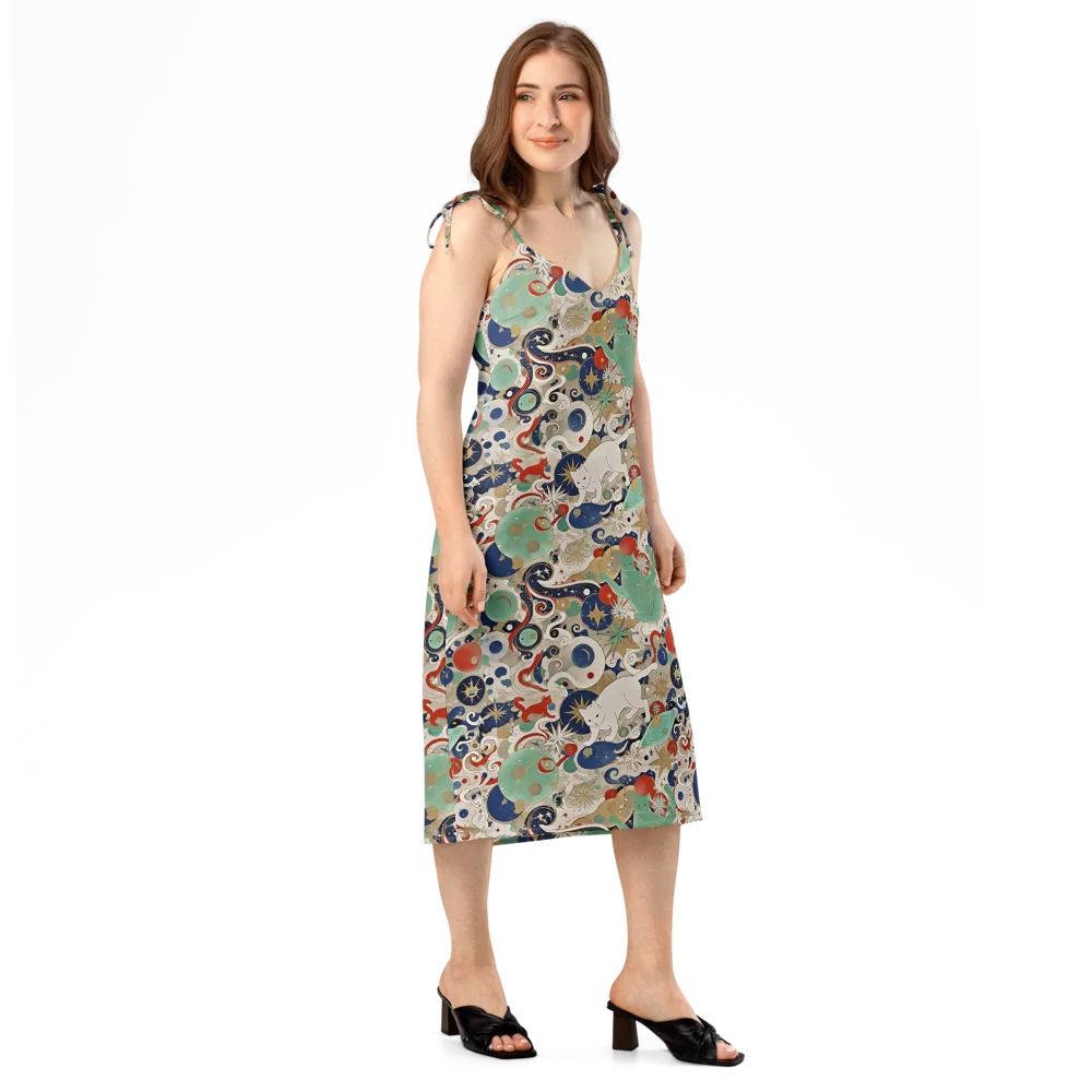 Astral Whiskers on Slip Dress — Right Front