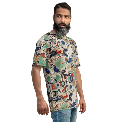 Astral Whiskers on a Men's Crew Neck T-Shirt