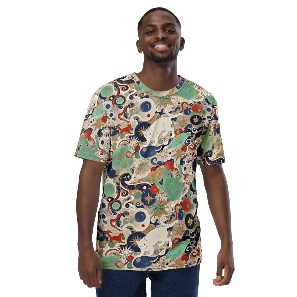 Astral Whiskers on Men's Crew Neck T-Shirt — Front