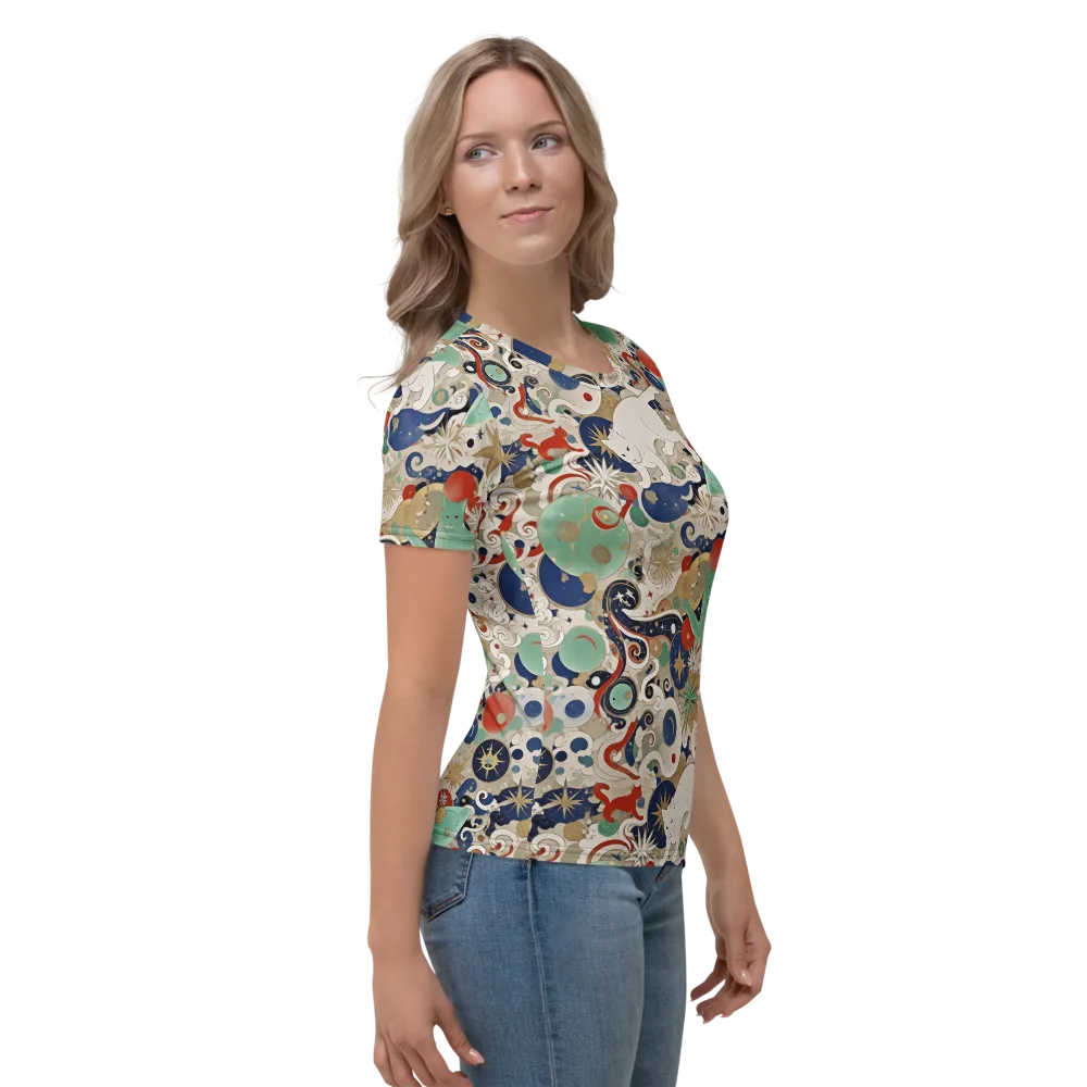 Astral Whiskers on Women's Crew Neck T-Shirt — Right