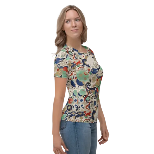 Astral Whiskers on a Women's Crew Neck T-Shirt