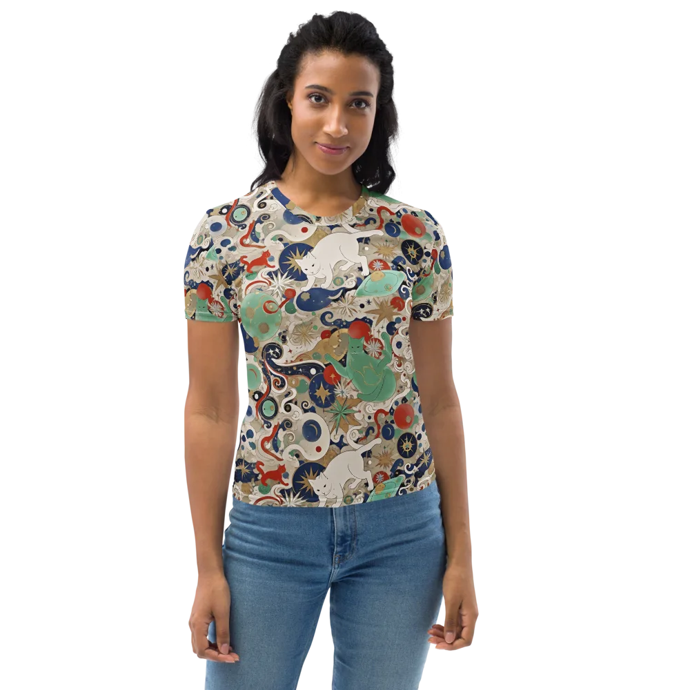 Astral Whiskers on Women's Crew Neck T-Shirt — Front