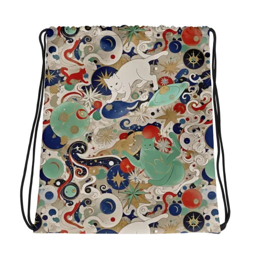 Astral Whiskers on a Drawstring Bag
