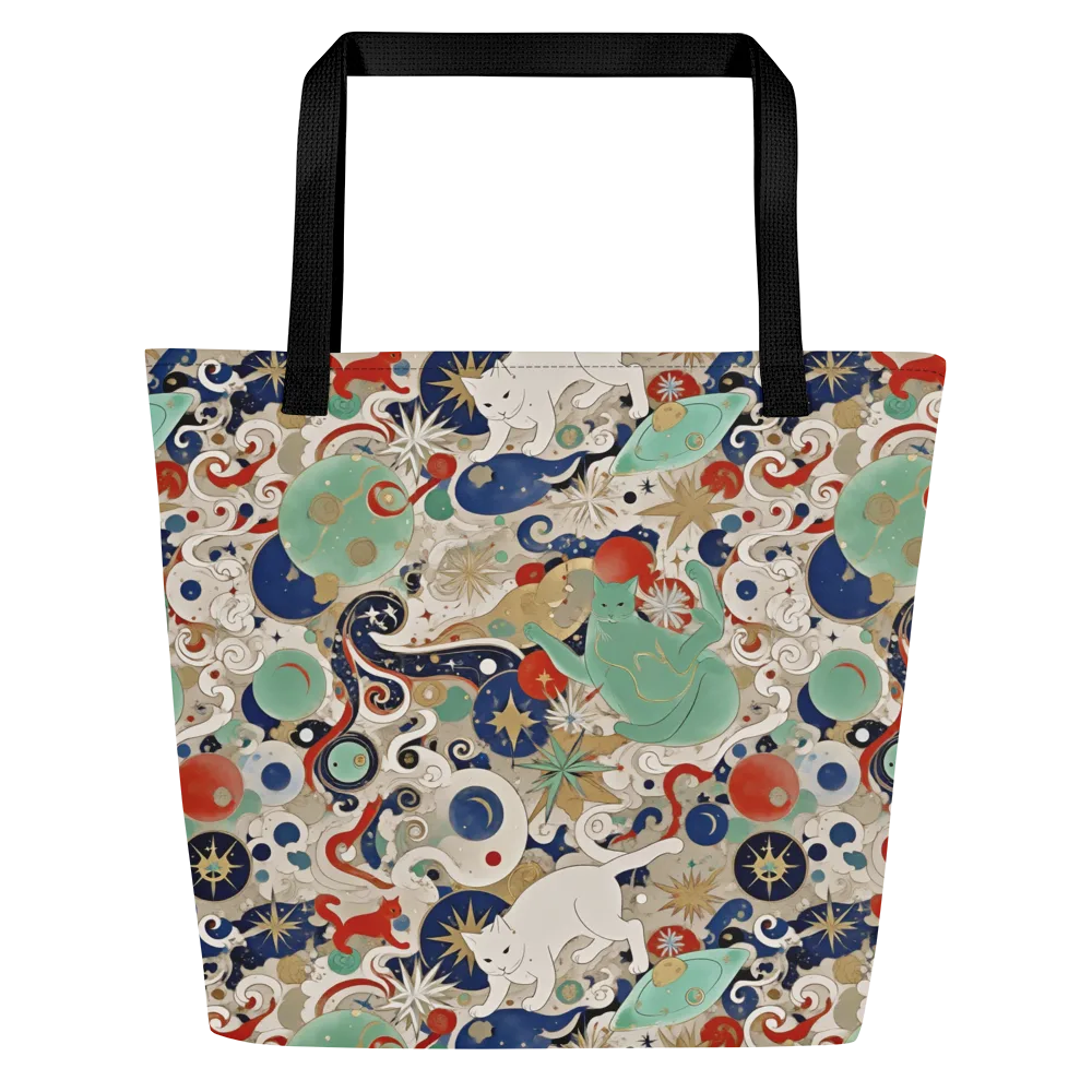 Astral Whiskers on Large Tote Bag W/ Pocket — Front