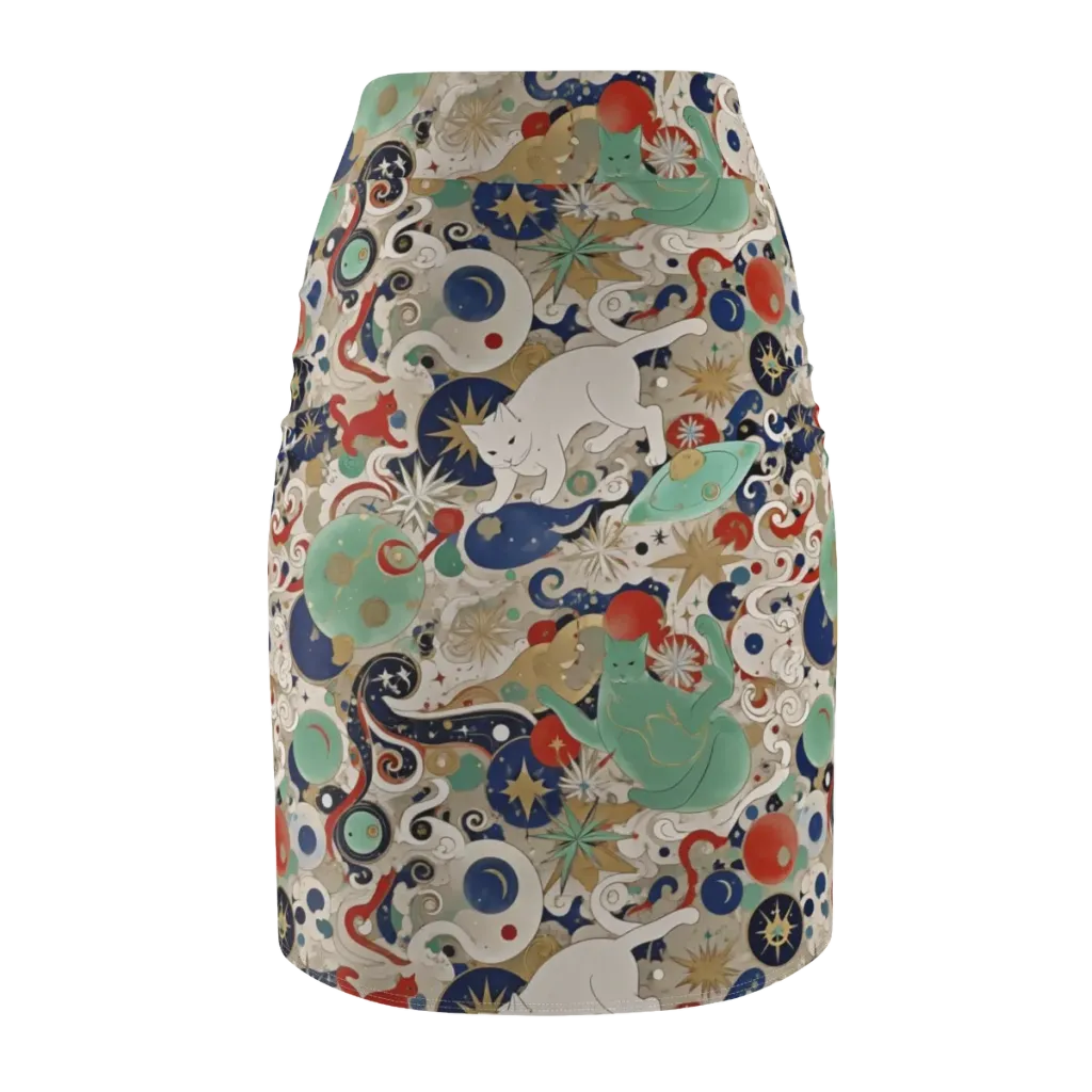 Astral Whiskers on Pencil Skirt — Back