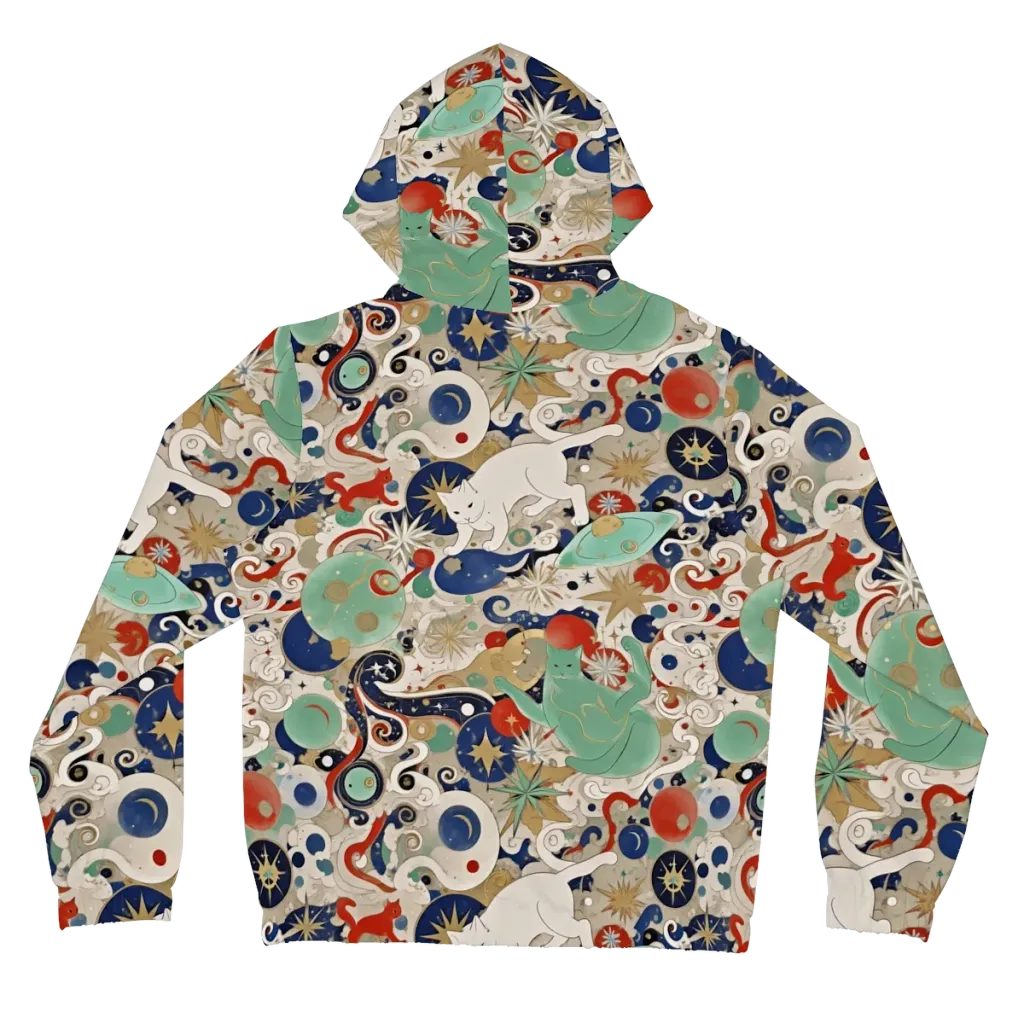 Astral Whiskers on Women's Full-Zip Hoodie — Back