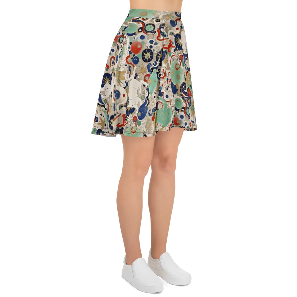 Astral Whiskers on Skater Skirt — Right