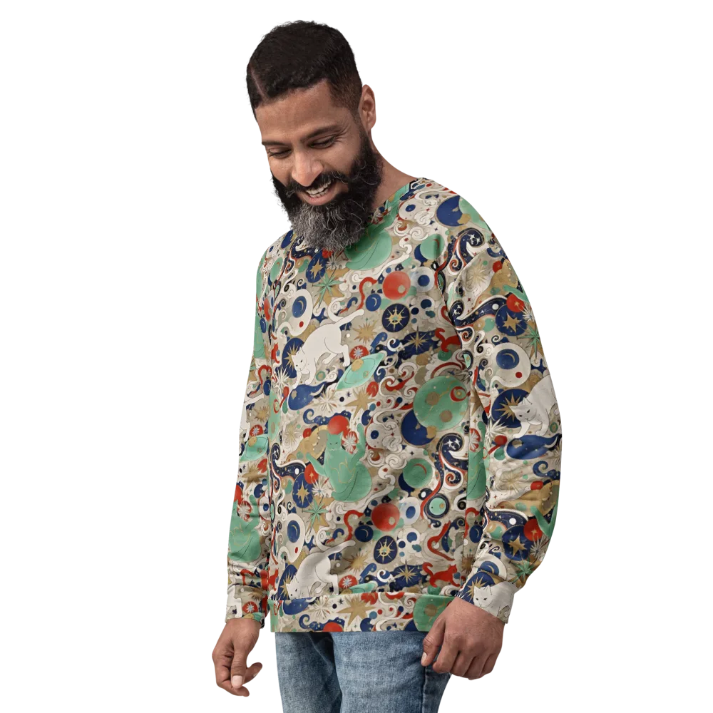 Astral Whiskers on Sweatshirt — Left Front