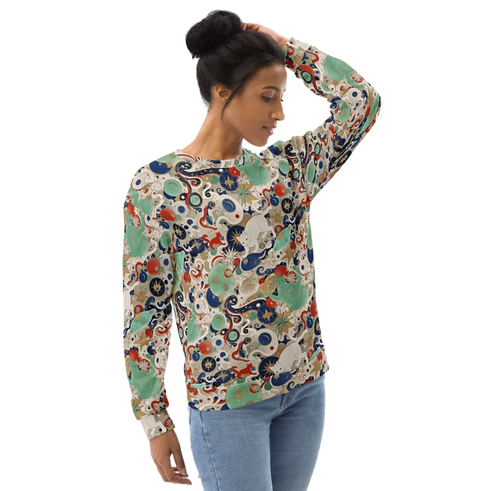 Astral Whiskers on Sweatshirt — Right Front