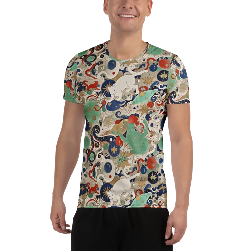 Astral Whiskers on Men's Athletic T-Shirt — Front