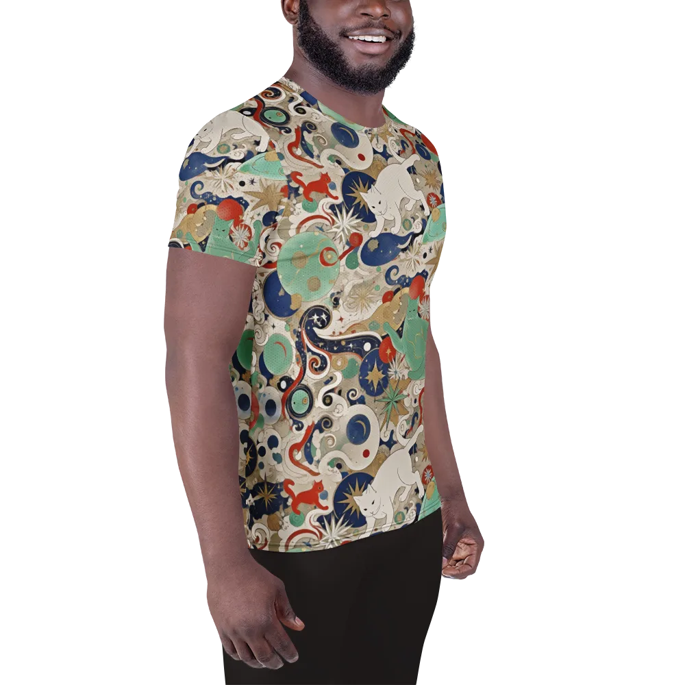Astral Whiskers on Men's Athletic T-Shirt — Right