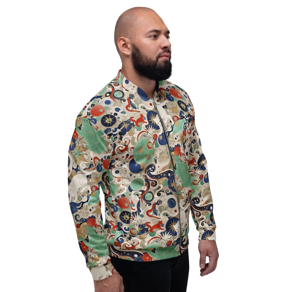 Astral Whiskers on Bomber Jacket — Right