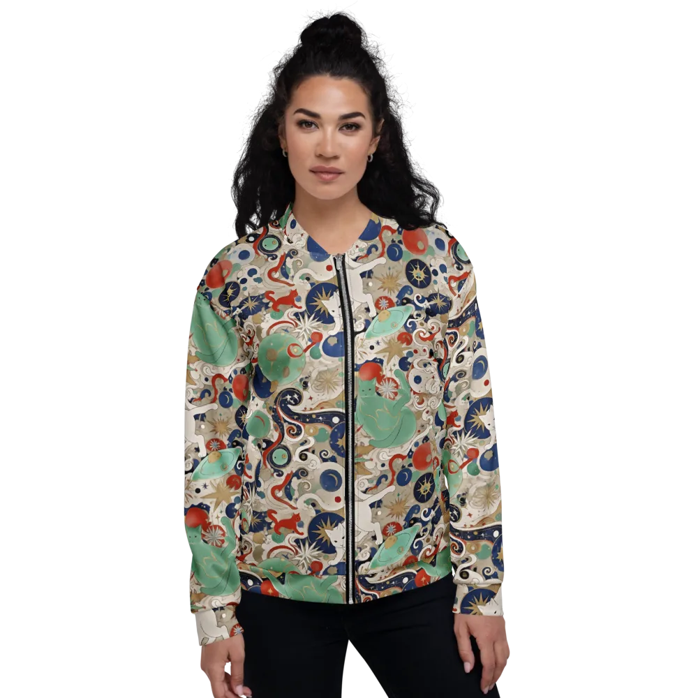Astral Whiskers on Bomber Jacket — Front
