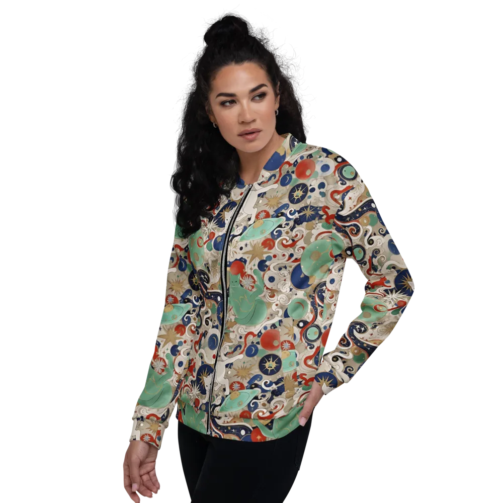 Astral Whiskers on Bomber Jacket — Left