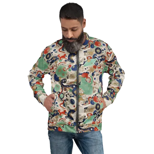 Astral Whiskers on a Bomber Jacket