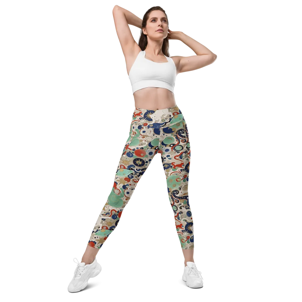 Astral Whiskers on Leggings with Pockets — Front