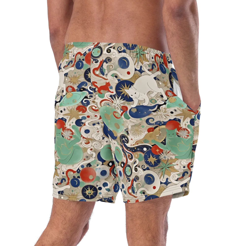 Astral Whiskers on Swim Trunks — Right Back