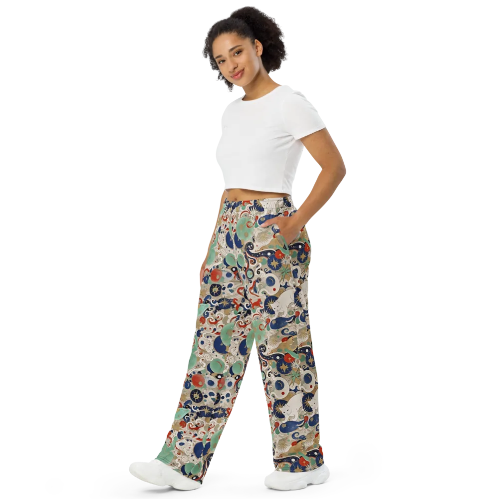 Astral Whiskers on Wide-Leg Pants — Left Front