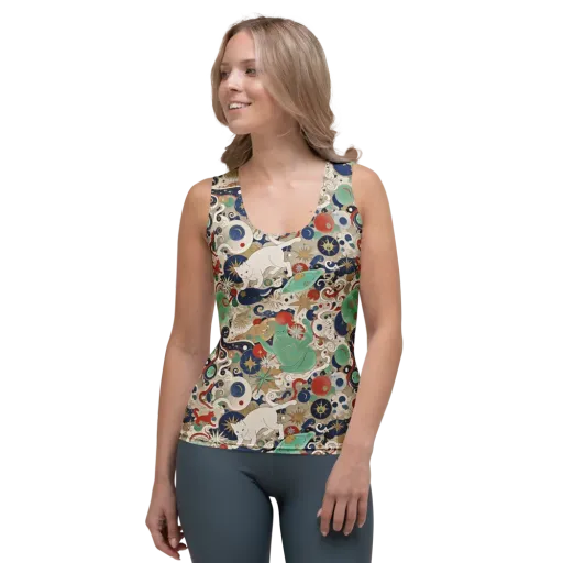 Astral Whiskers on a Women's Tank Top