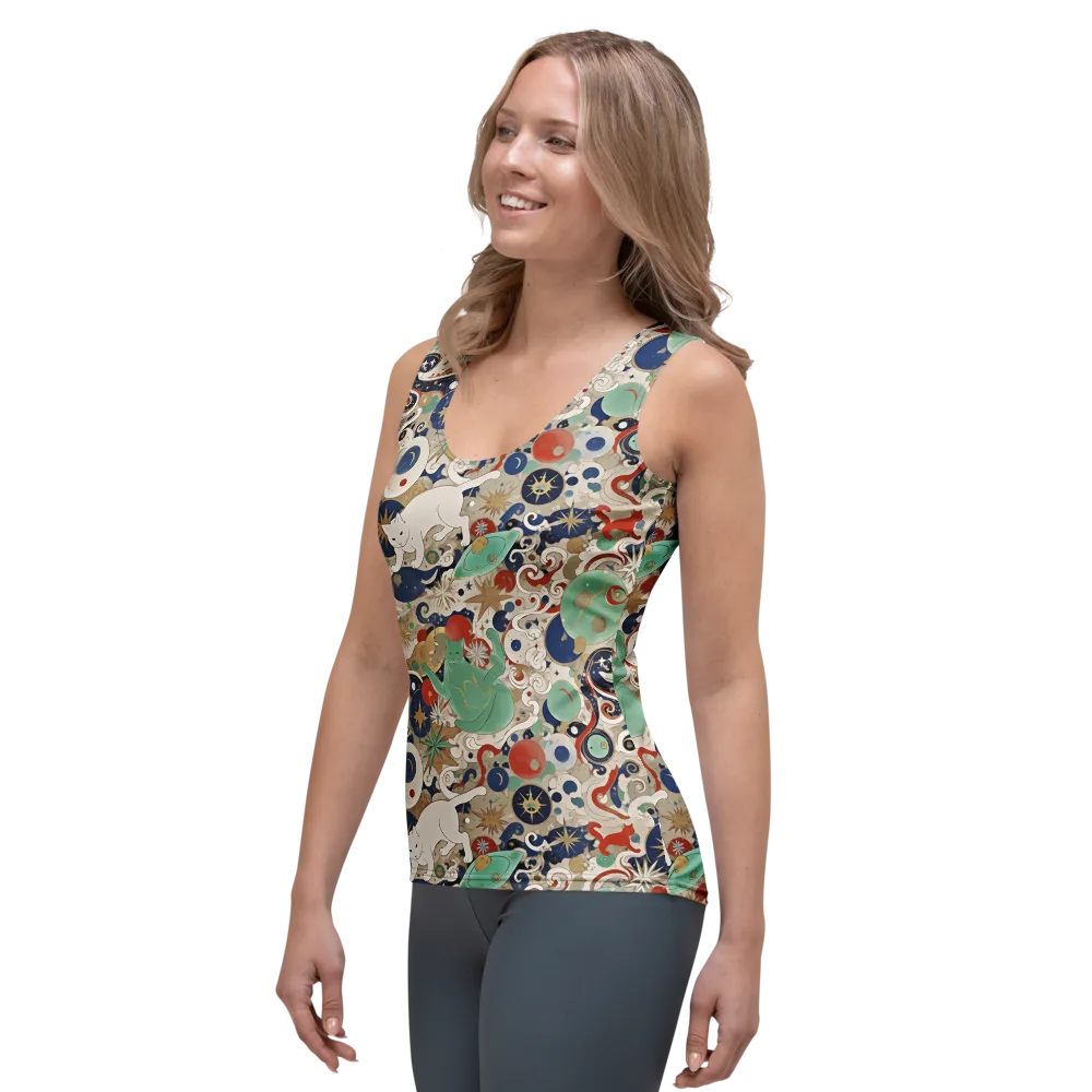 Astral Whiskers on Women's Tank Top — Left Front