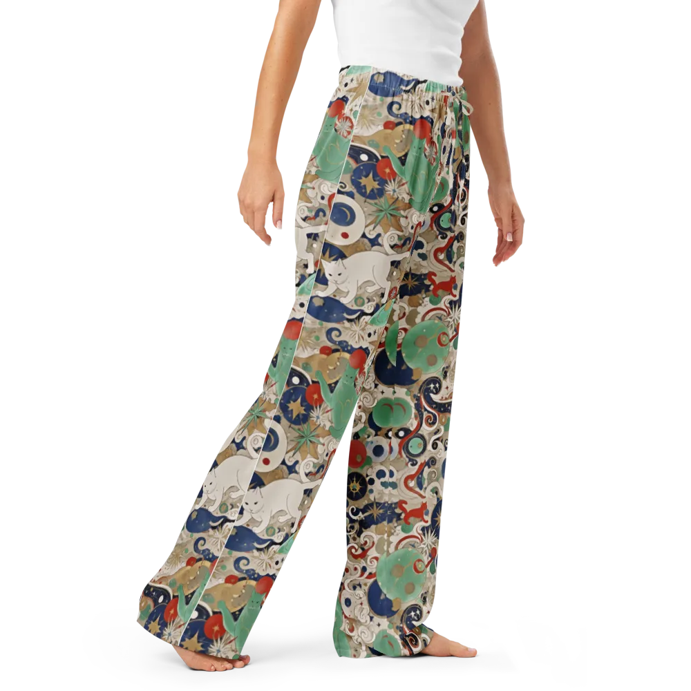 Astral Whiskers on Women's Pajama Pants — Right Front