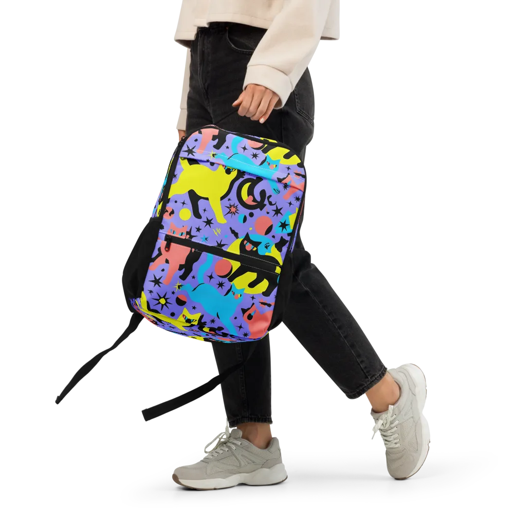 Lunar Meowdown on Utility Backpack — Front
