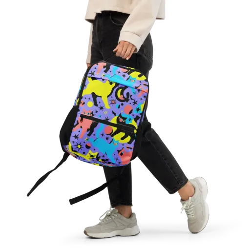 Lunar Meowdown on a Utility Backpack