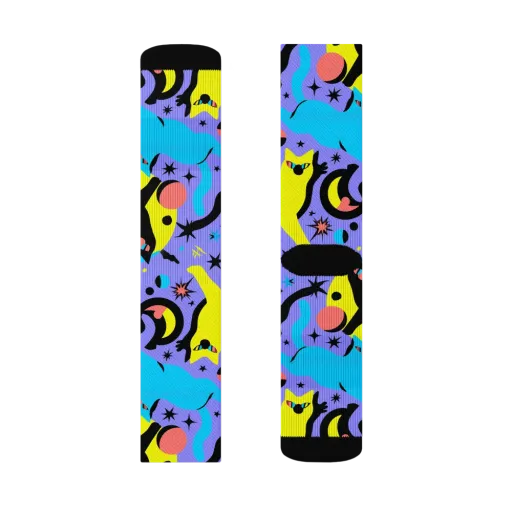 Lunar Meowdown on a Socks