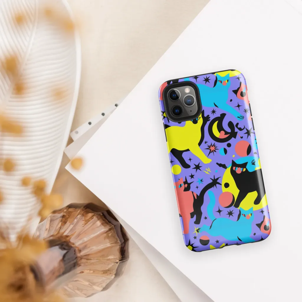 Lunar Meowdown on Tough Case for iPhone® — Front