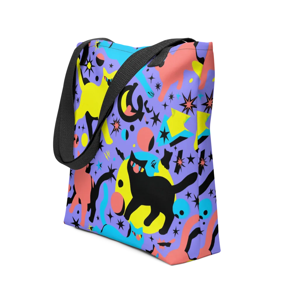 Lunar Meowdown on Tote Bag — Front