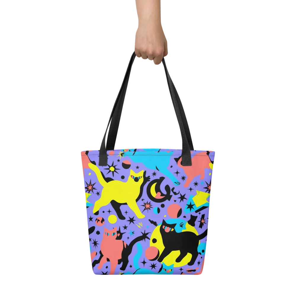 Lunar Meowdown on Tote Bag — Front