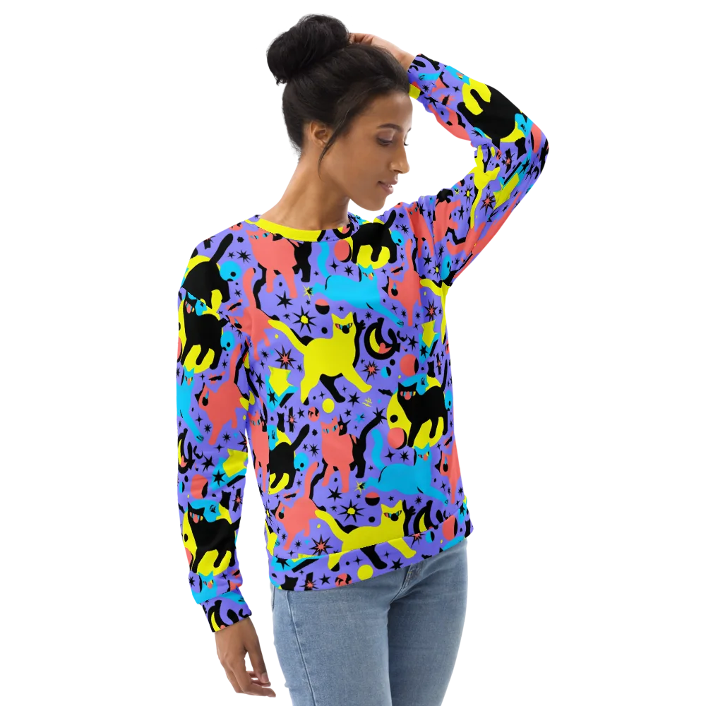 Lunar Meowdown on Sweatshirt — Right Front