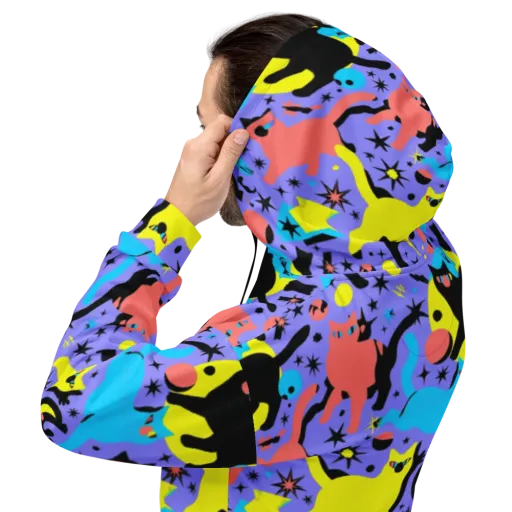 Lunar Meowdown on a Hoodie