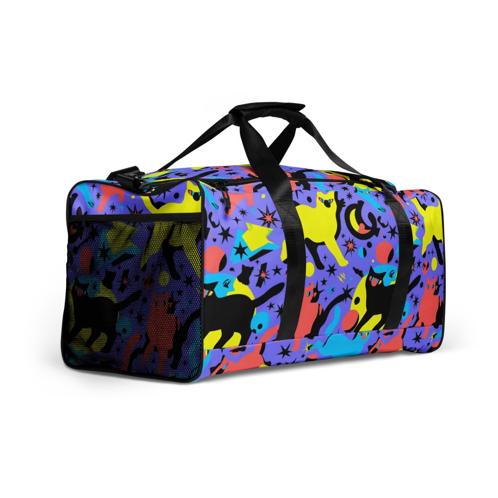 Lunar Meowdown on Duffle Bag — Right Front