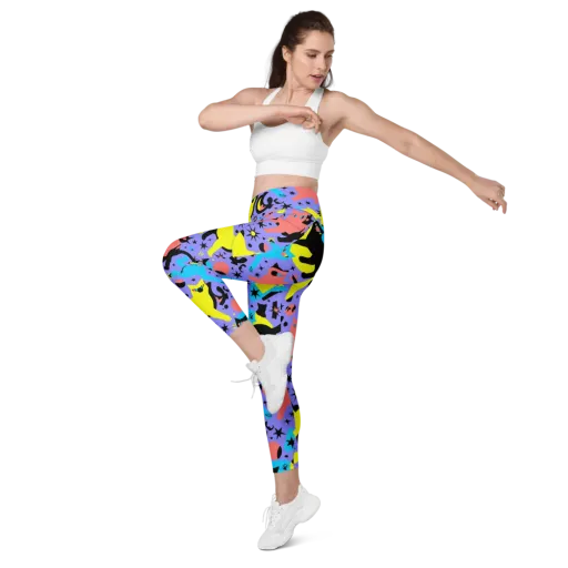 Lunar Meowdown on a Leggings with Pockets