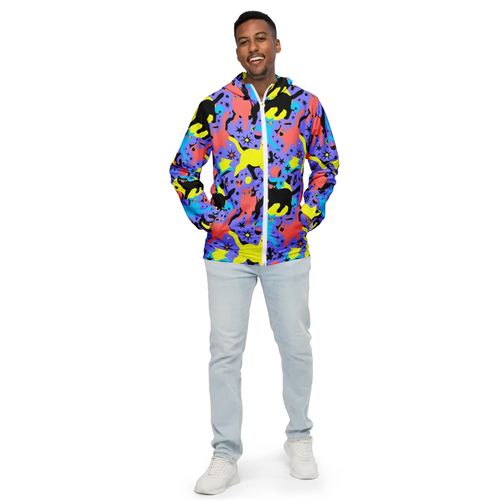 Lunar Meowdown on Men's Windbreaker — Front