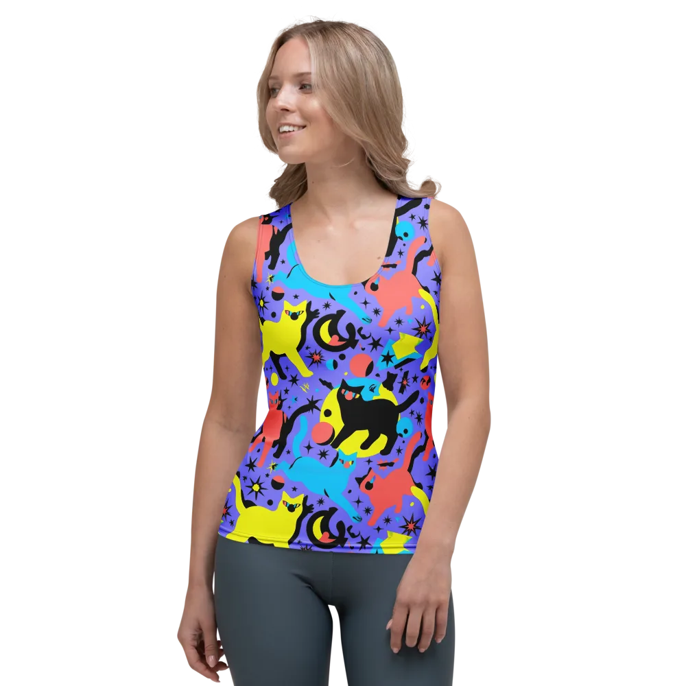 Lunar Meowdown on Women's Tank Top — Front