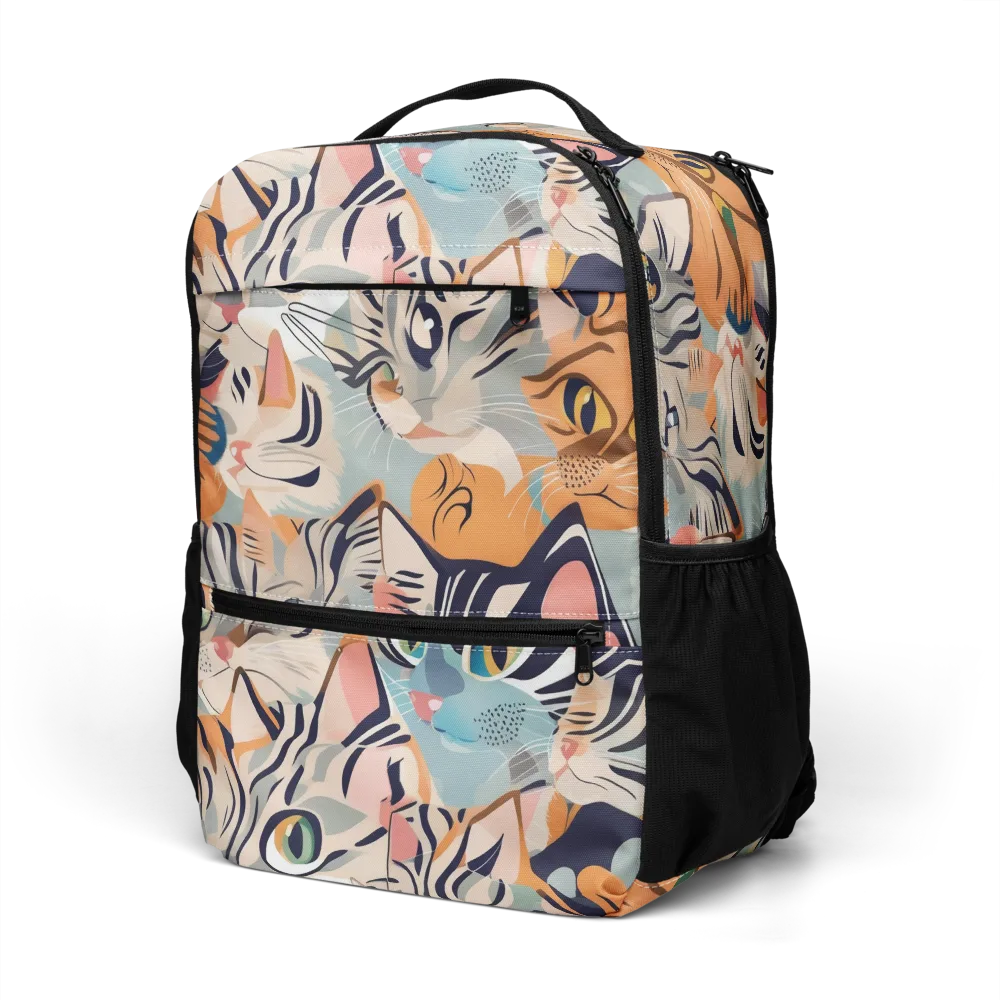 Calico Kaleidoscope on Utility Backpack — Left Front