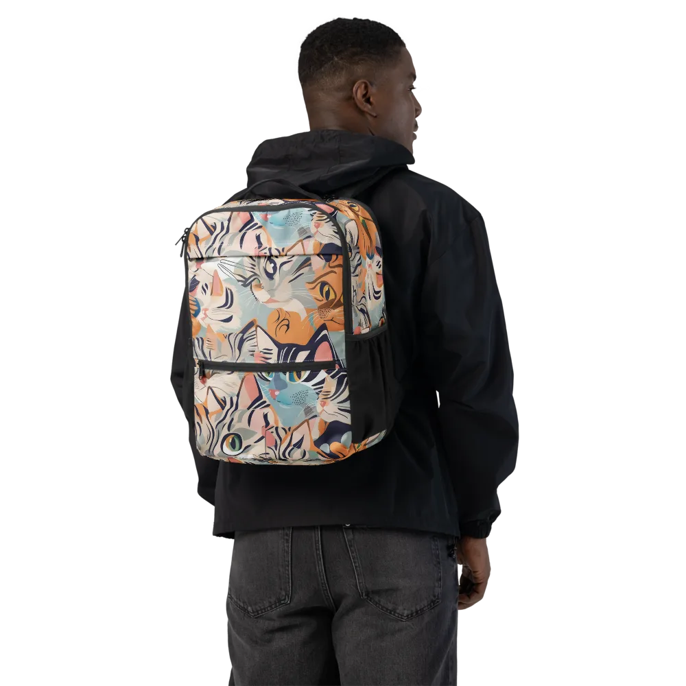 Calico Kaleidoscope on Utility Backpack — Back