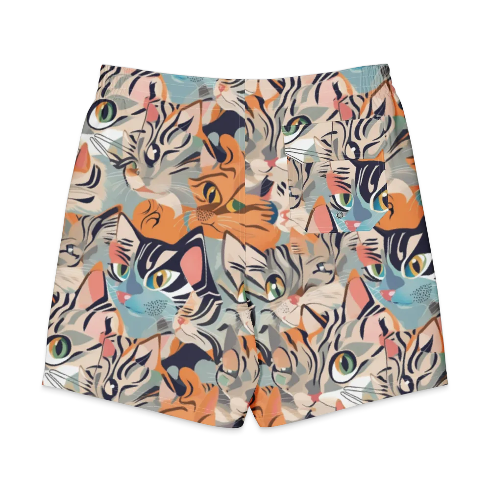 Calico Kaleidoscope on Men's Board Shorts — Back