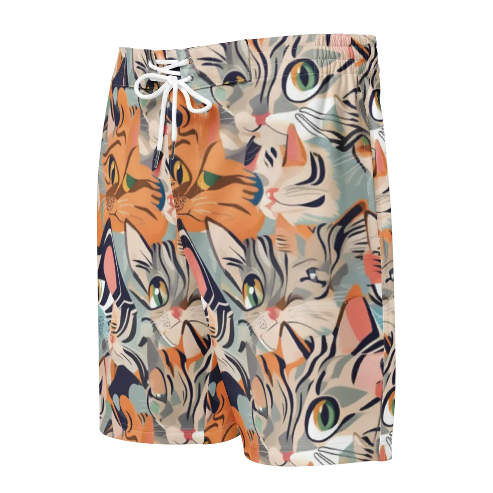 Calico Kaleidoscope on Men's Board Shorts — Front