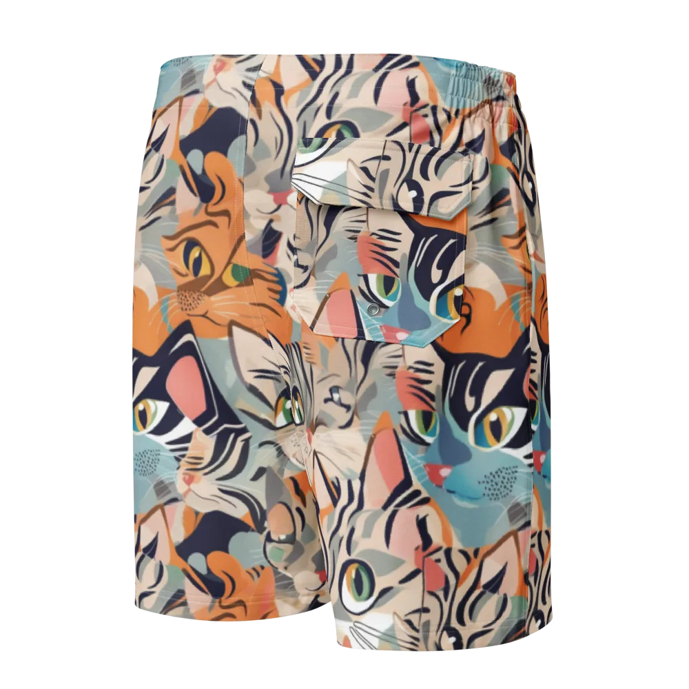 Calico Kaleidoscope on Men's Board Shorts — Back