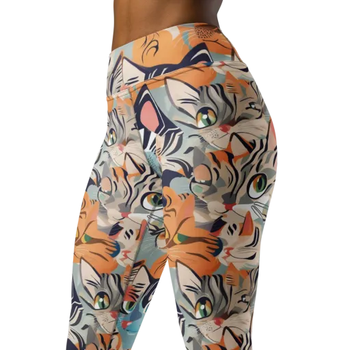 Calico Kaleidoscope on a Yoga Leggings